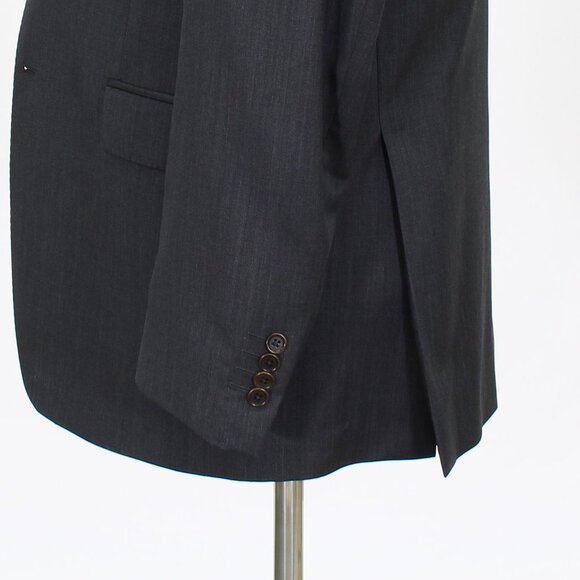 Saks Fifth Avenue 42L Gray Solid 2-Button Sport Coat Blazer Jacket O045 - Picture 8 of 11